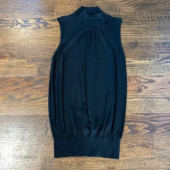 Ann Taylor Tops Ann Taylor Sz S Black Sleeveless Turtleneck